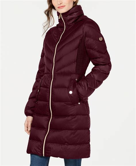 michael kors hooded wool blend coat petite|Michael Kors petite puffer coat.